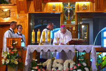 19. Celebra Eucharystii jubileuszowej, Przasnysz, 07.08.2021, fot. E. Łukasiak