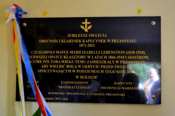 41. Odsłonięta i poświęcona tablica jubileuszowa, Przasnysz, 07.08.2021, fot. E. Łukasiak